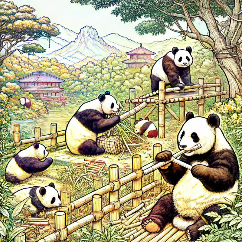 12. 成都の大熊猫繁育研究基地