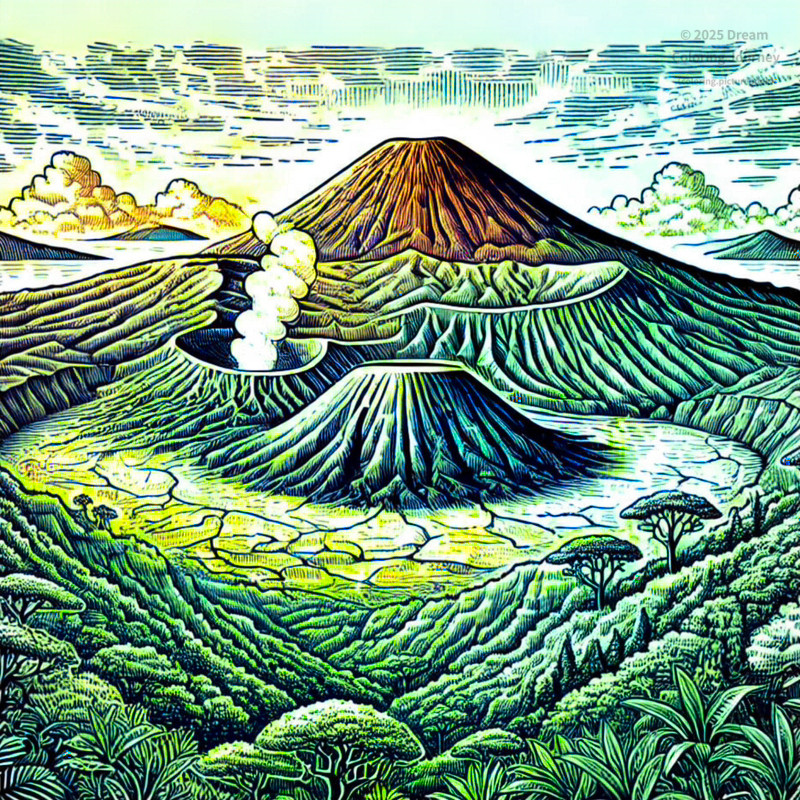 16. スンバワ島のタンボラ山