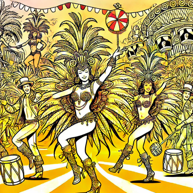 16. ブラジルのサンバダンサー