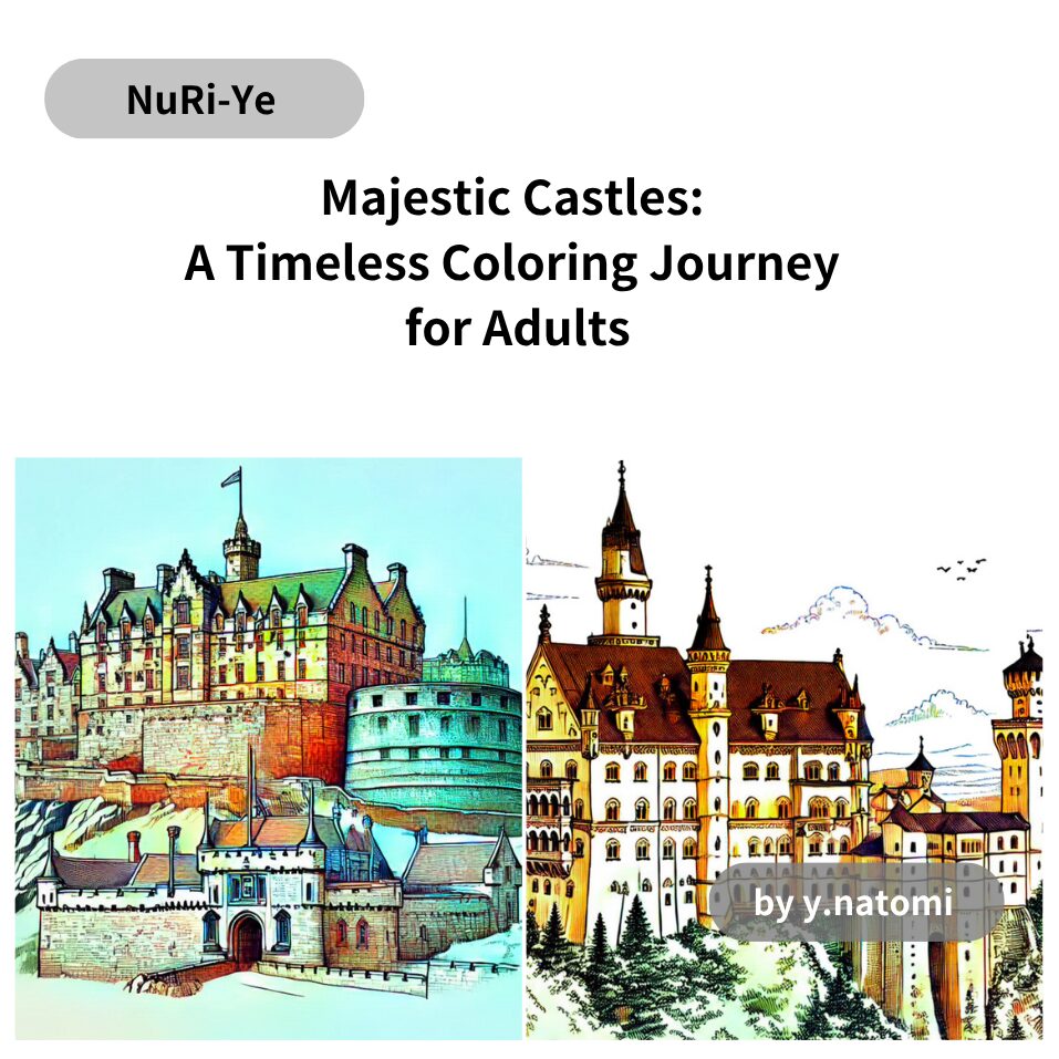 中世の城: 大人のための永遠の塗り絵旅