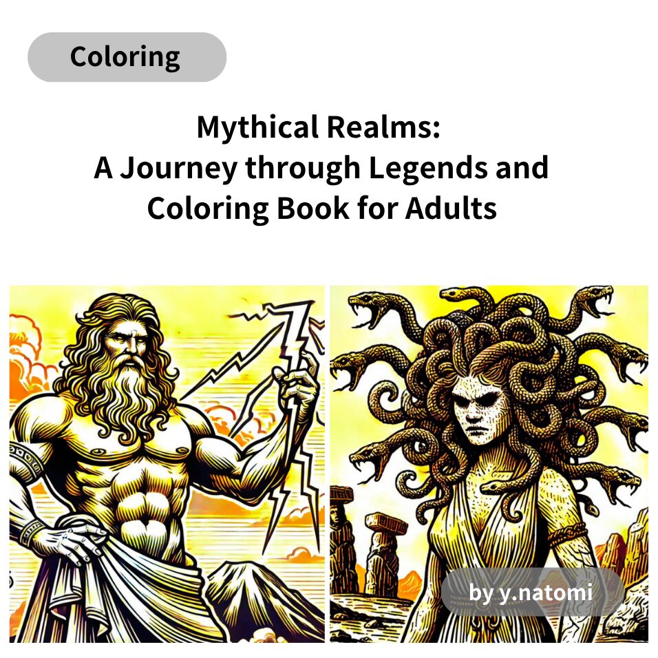 神話の世界：伝説の旅と大人のための塗り絵本