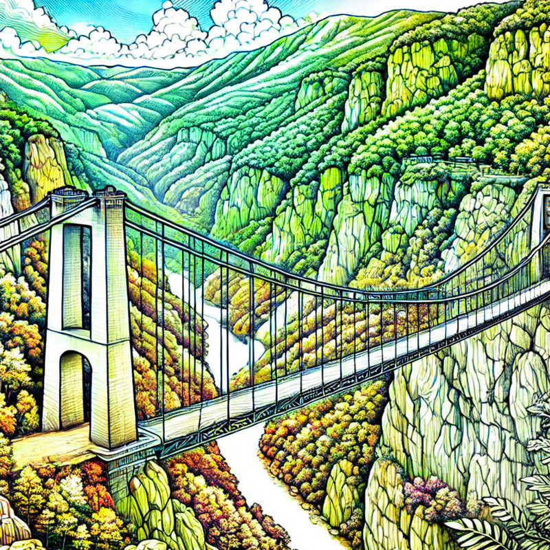 7. ジラ渓谷の吊り橋