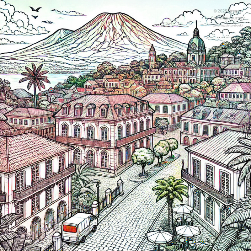 9. ブエアの植民地時代の町並み