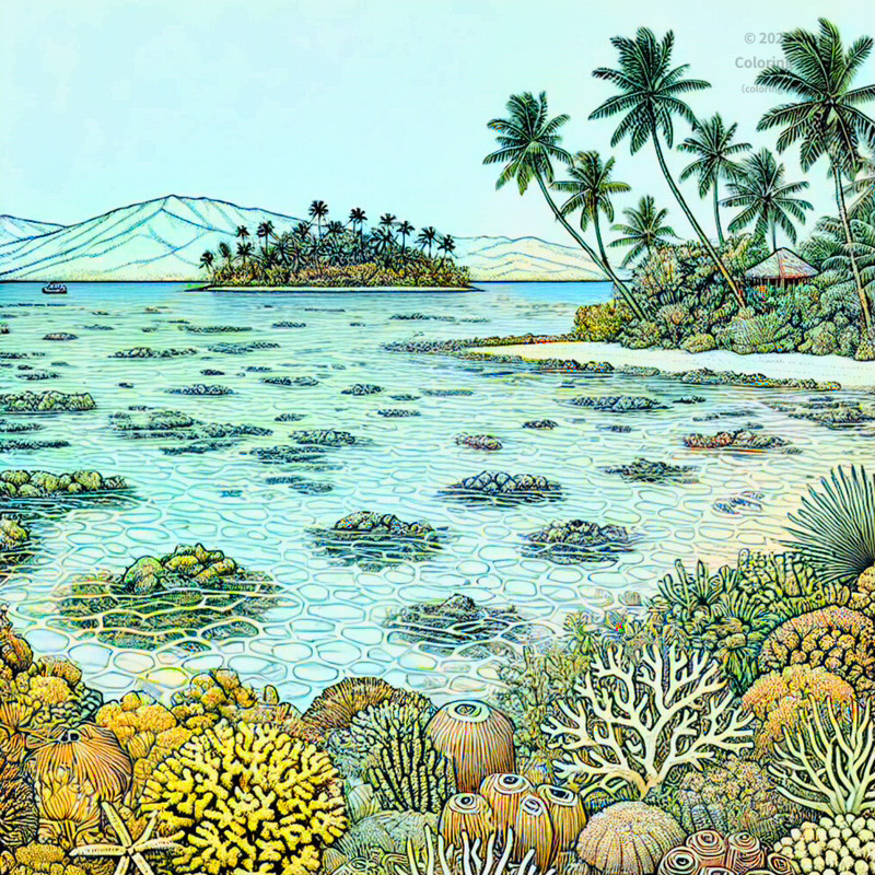 9. ママヌザ諸島の海景