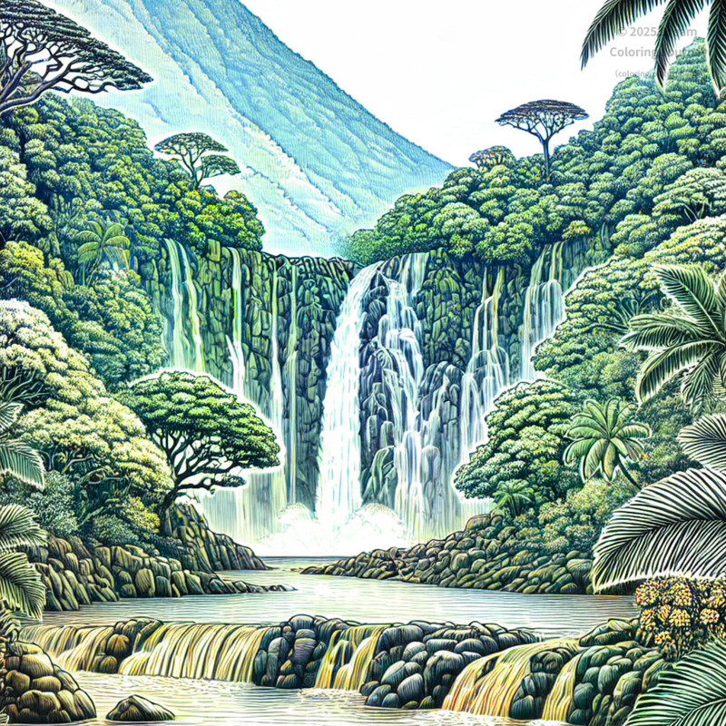 13. タベウニ島のワイニブカ滝