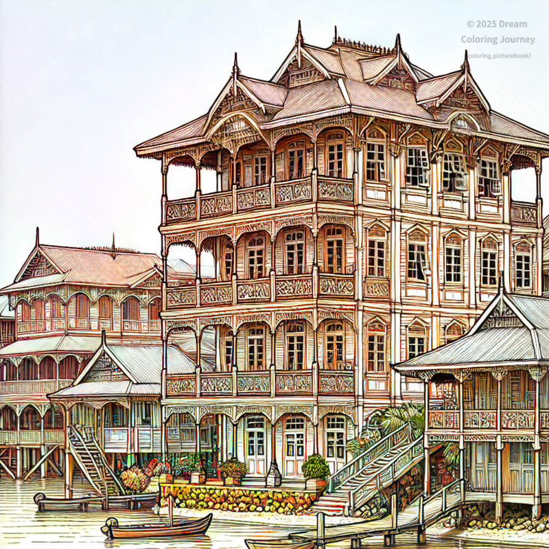 16. レブカ(世界遺産の旧首都)の歴史的建物