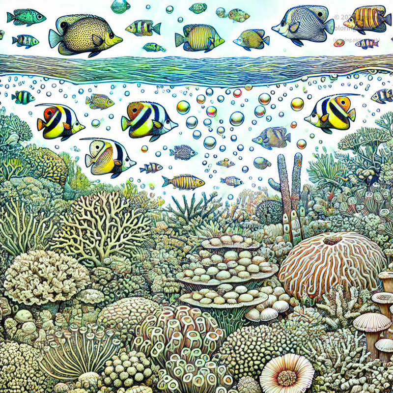 20. フィジーの珊瑚礁と魚たち
