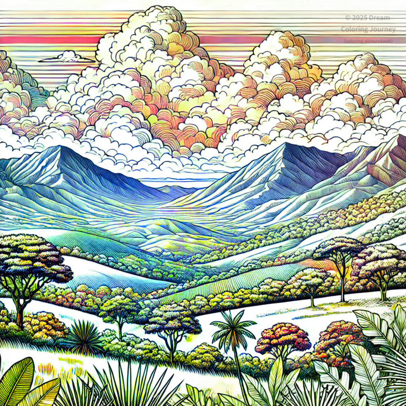24. フィジーの高地と雲