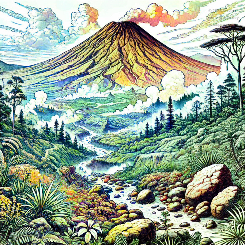14. タフア山の火山風景