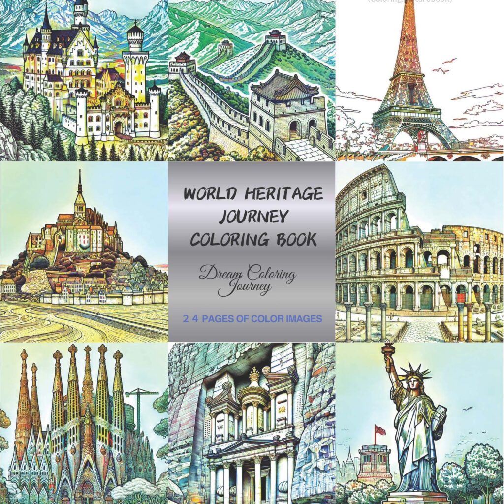 World Heritage Journey Coloring Book
