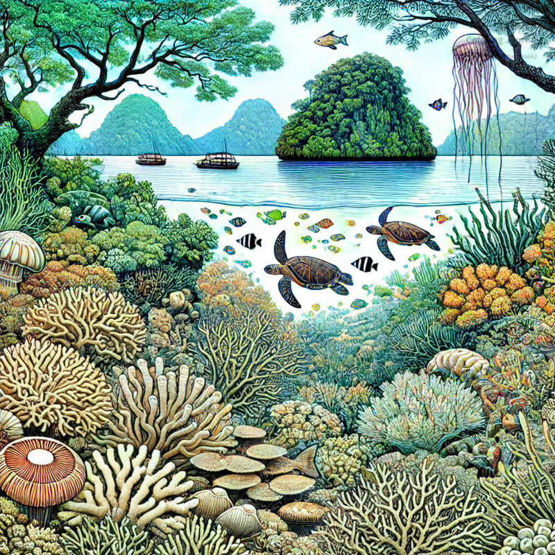 11. ロックアイランド南ラグーンのサンゴ礁