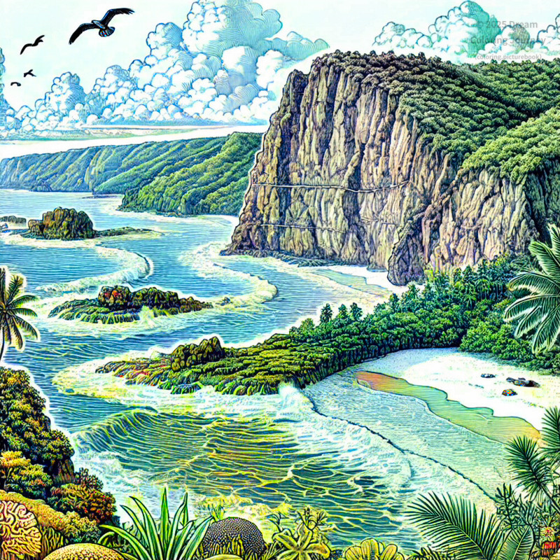 13. アンガウル州の海岸線