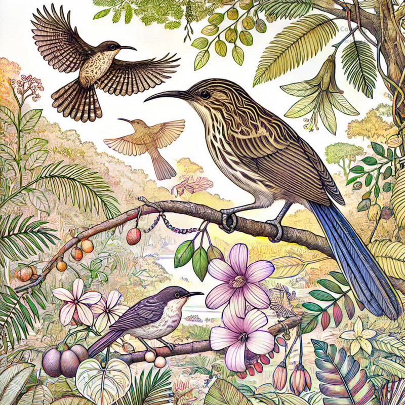 19. パラオの野鳥（例：パラオバト）