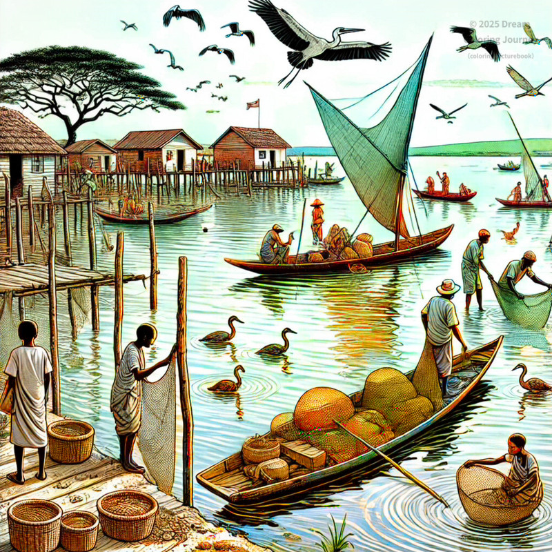 23. ビクトリア湖畔の漁村