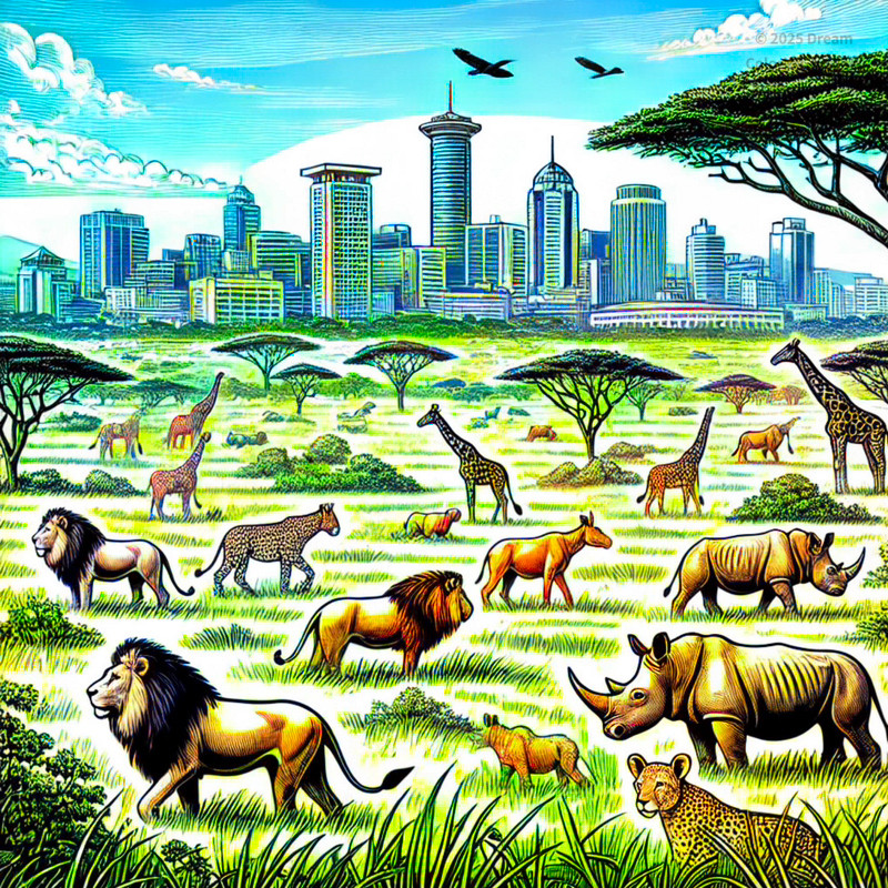 2. ナイロビ国立公園と野生動物