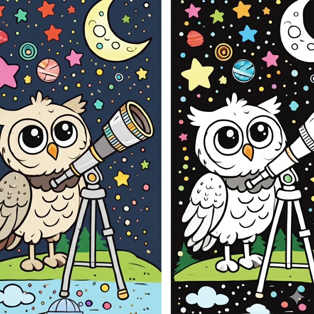 10. ぼうえんきょうでほしをみる