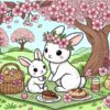 可愛い動物たちと遊ぶ：塗り絵