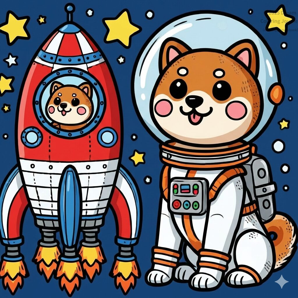 11 .ロケットとシバ犬の宇宙飛行士