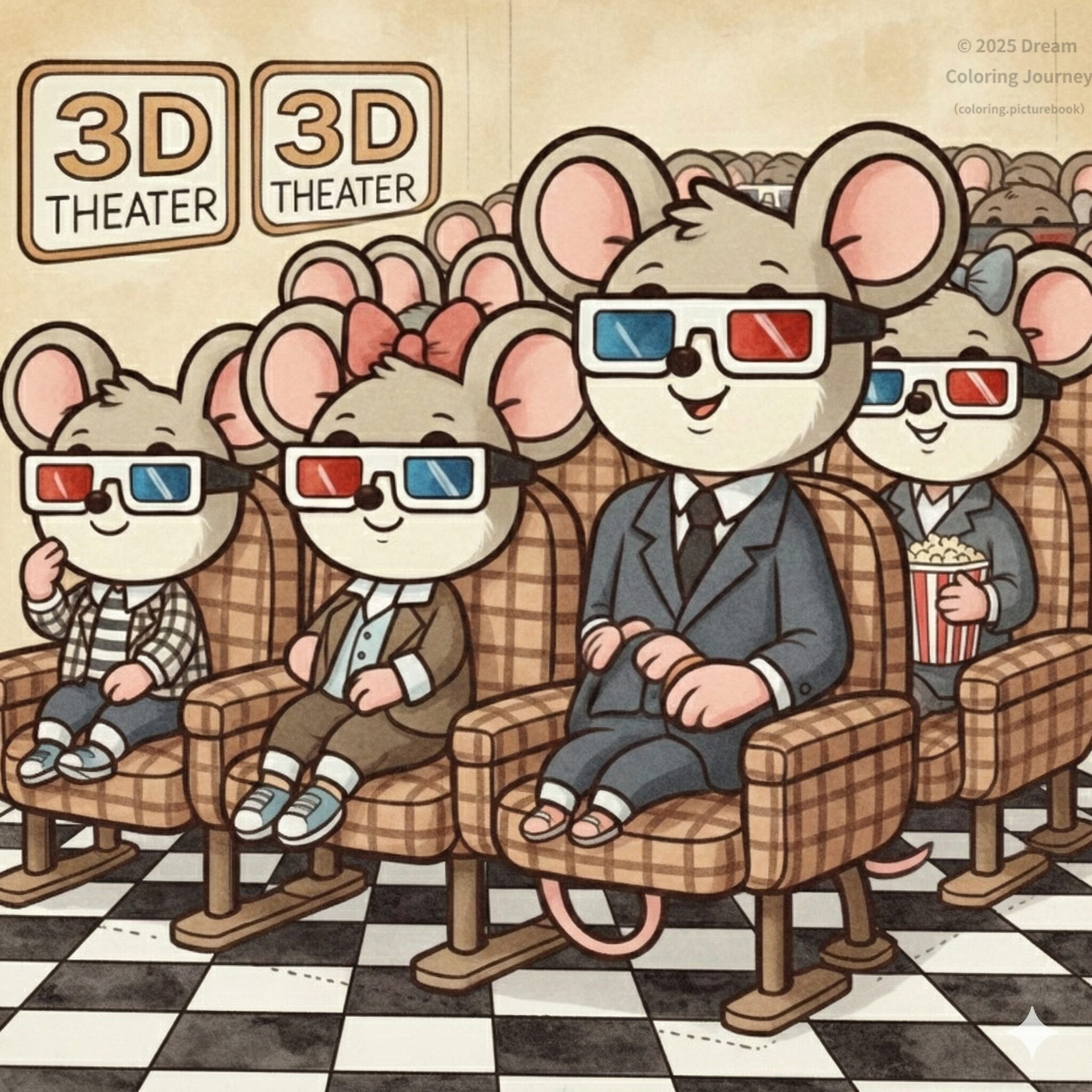 16. ねずみさんの ３Dえいが