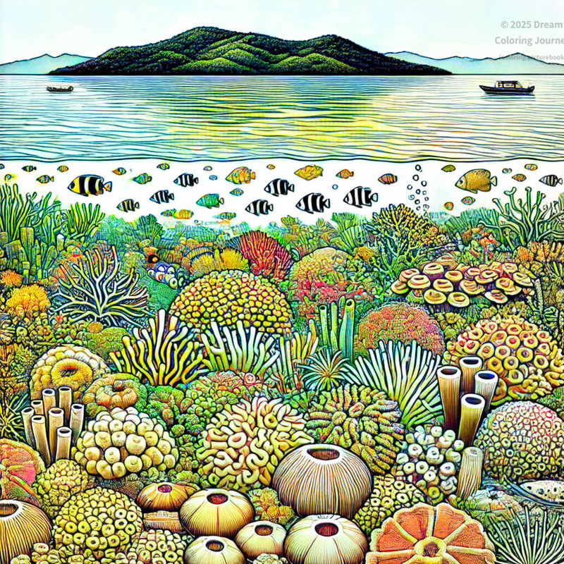 9. キンベ湾のサンゴ礁