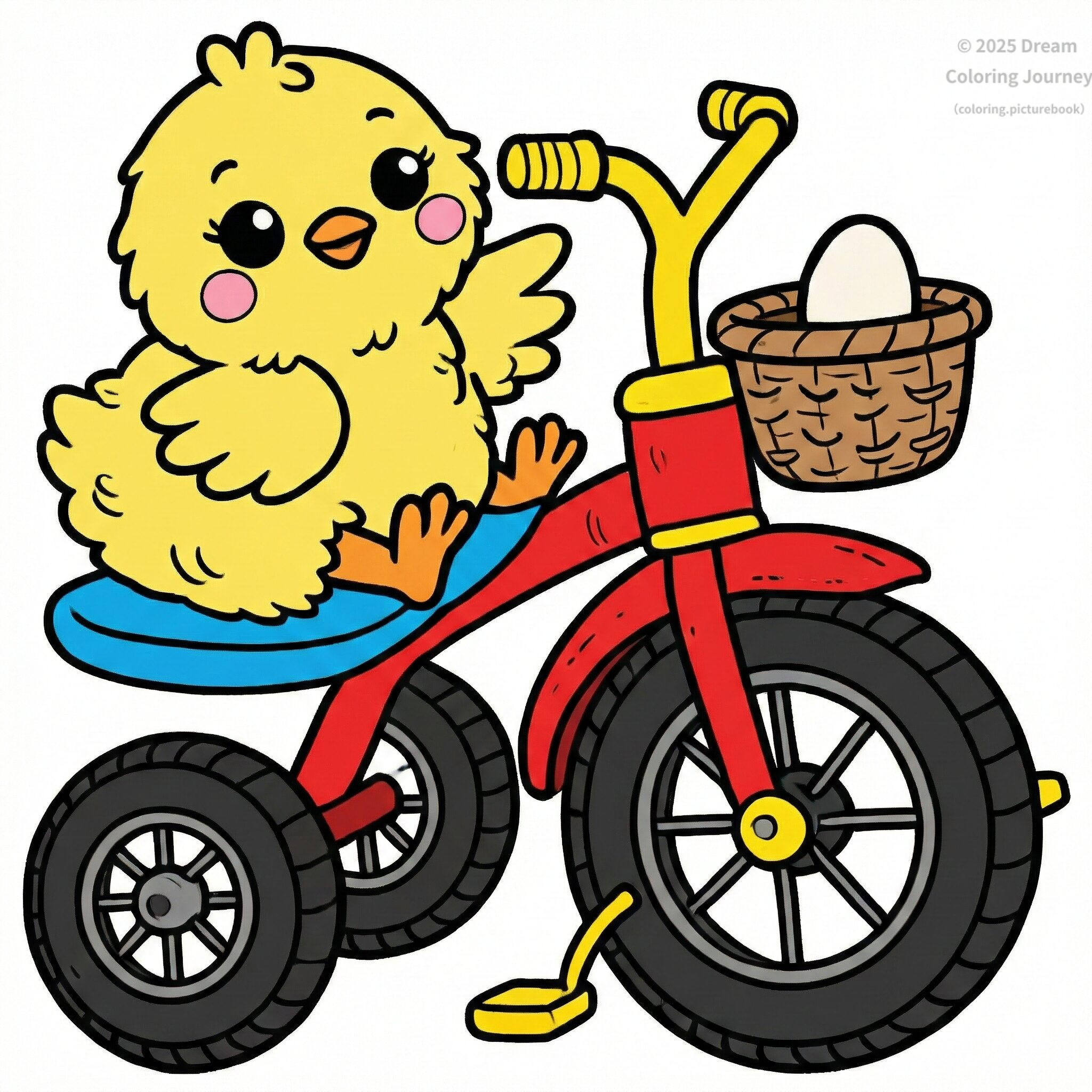 24 .さんりんしゃとひよこ