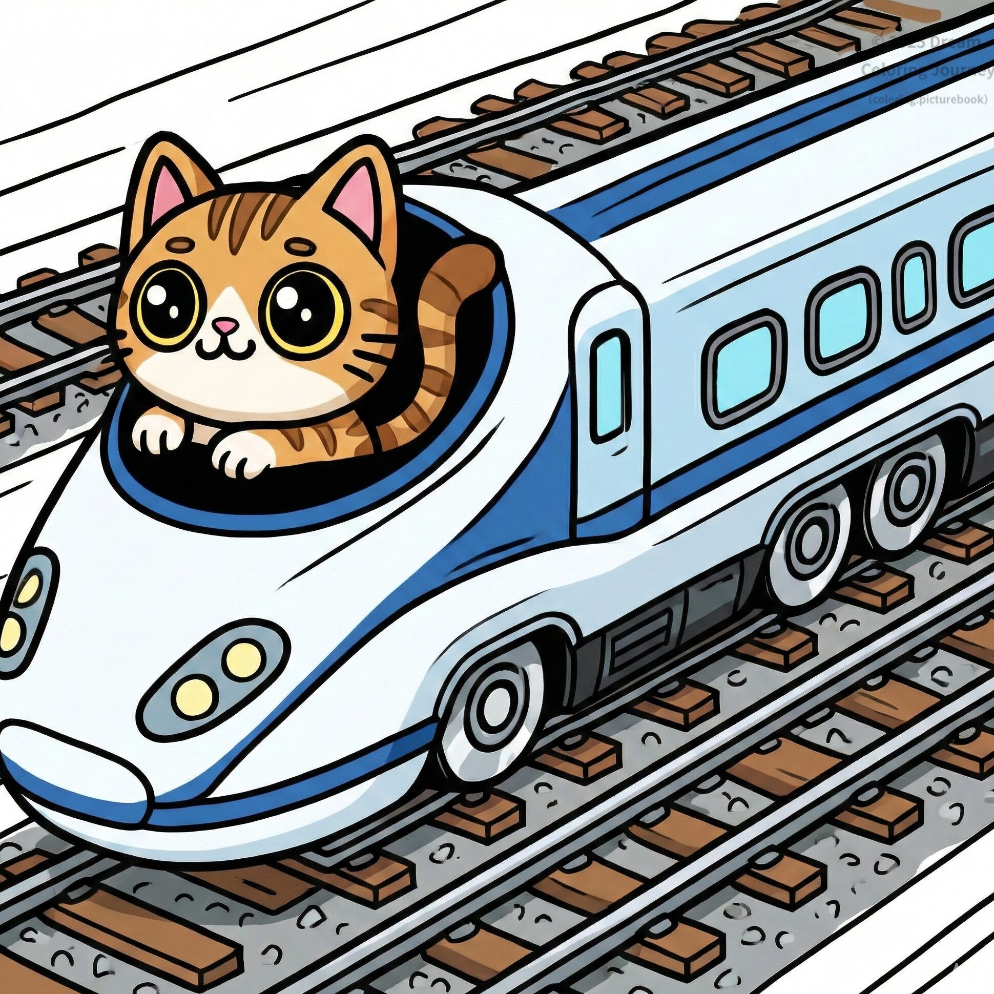 5 .しんかんせんとネコの乗客