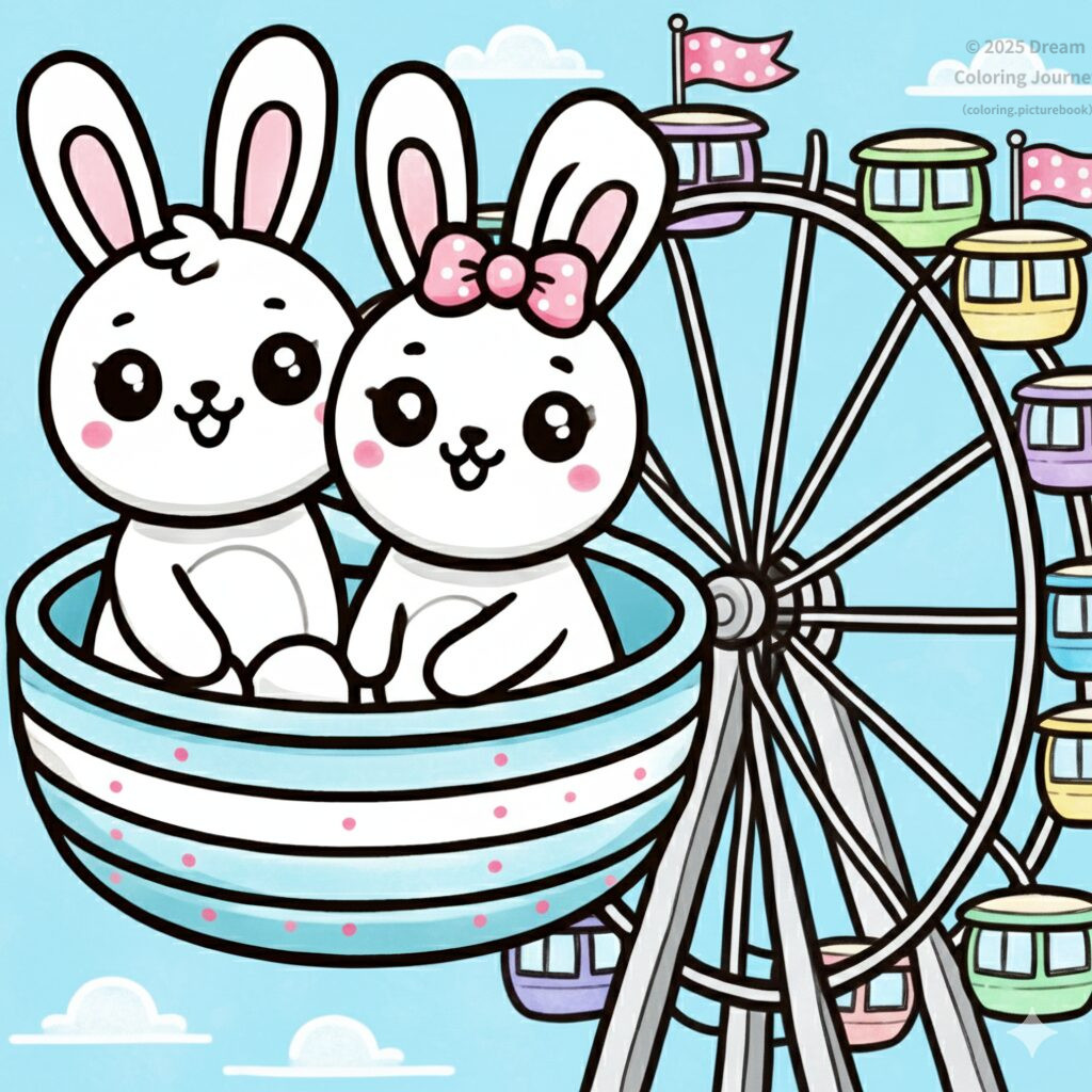 6. うさぎさんの かんらんしゃ