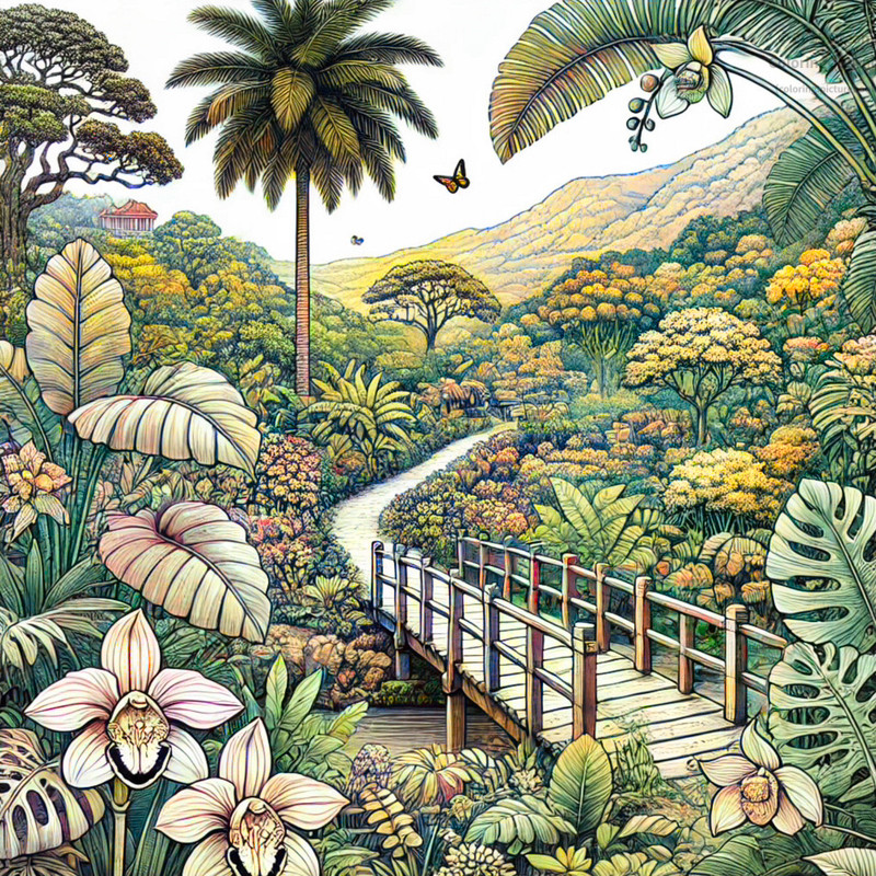 11. ランセティージャ植物園の熱帯植物