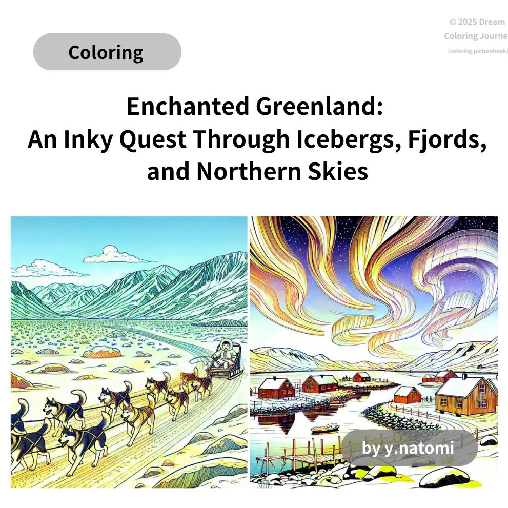 幻想のグリーンランド：氷山・フィヨルド・北の空をめぐる塗り絵の旅