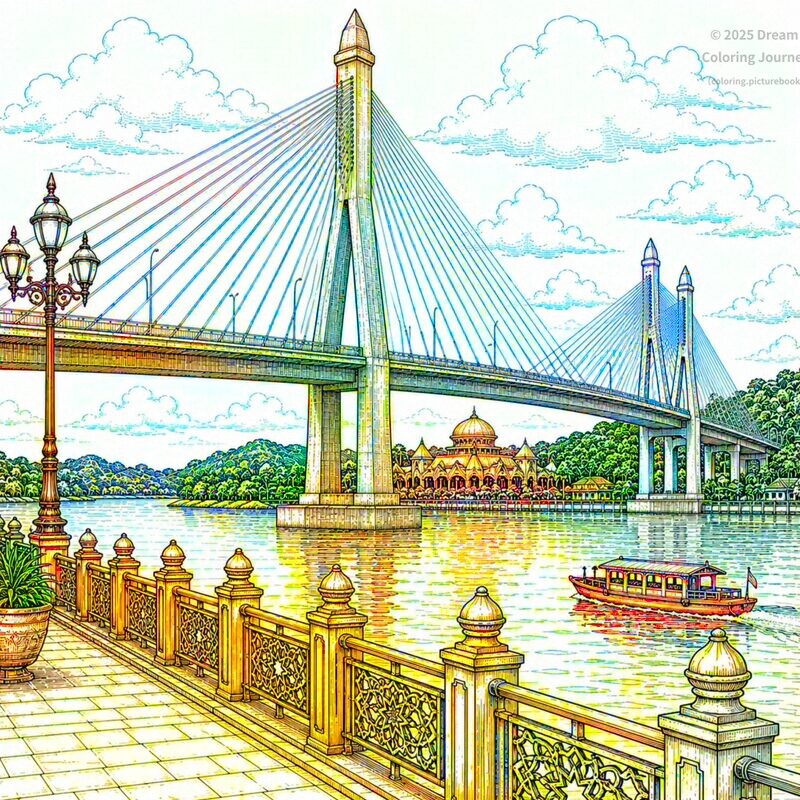 7. スルタン・ハジ・オマール・アリ・サイフディン橋