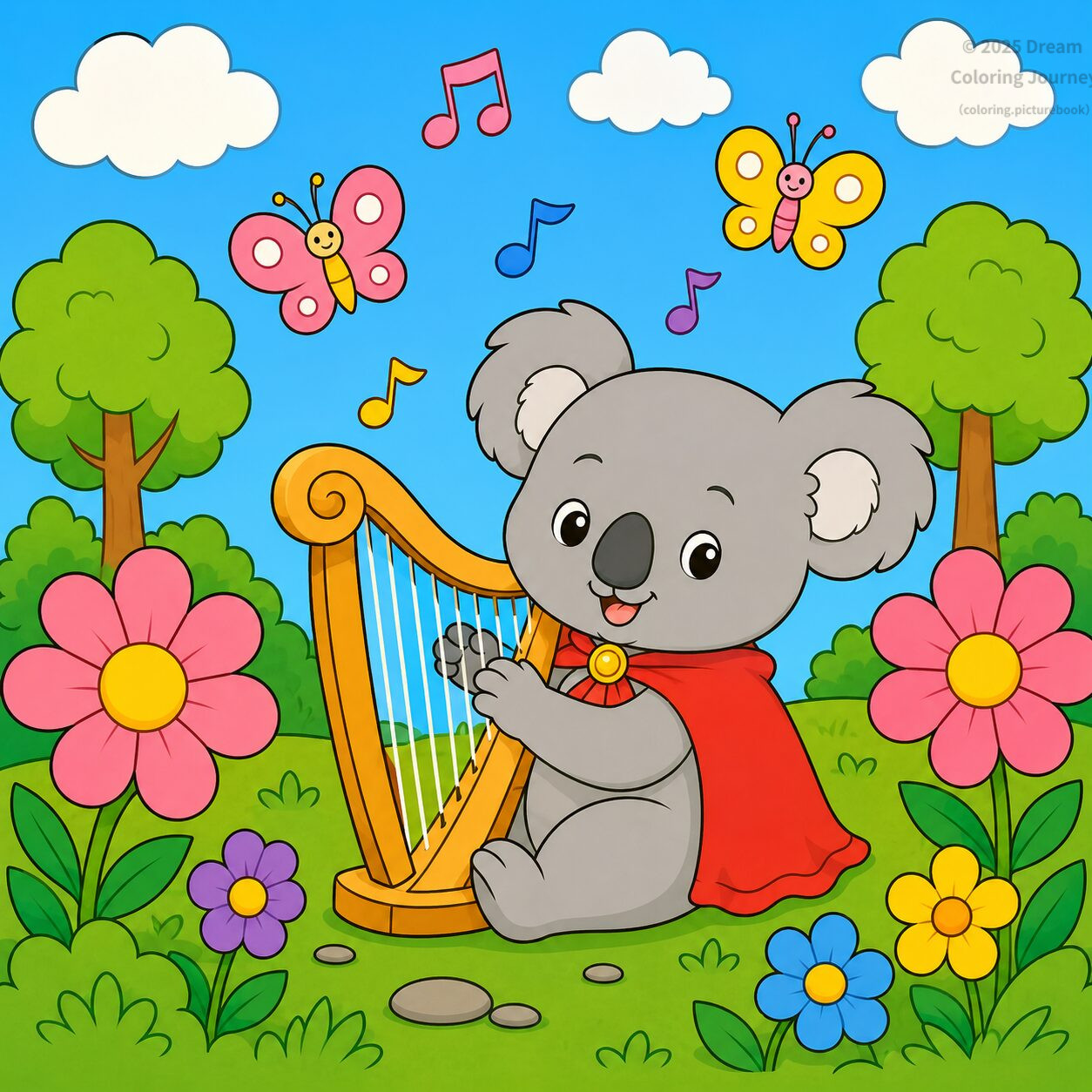 14. 妖精の草原で演奏するコアラの音楽家