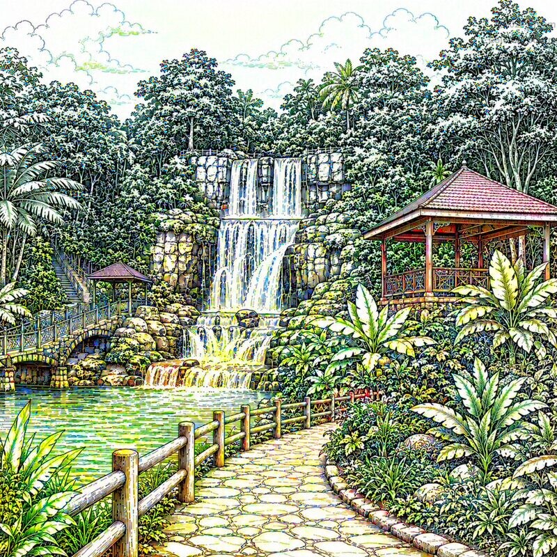 10. タセク・ラマ滝公園