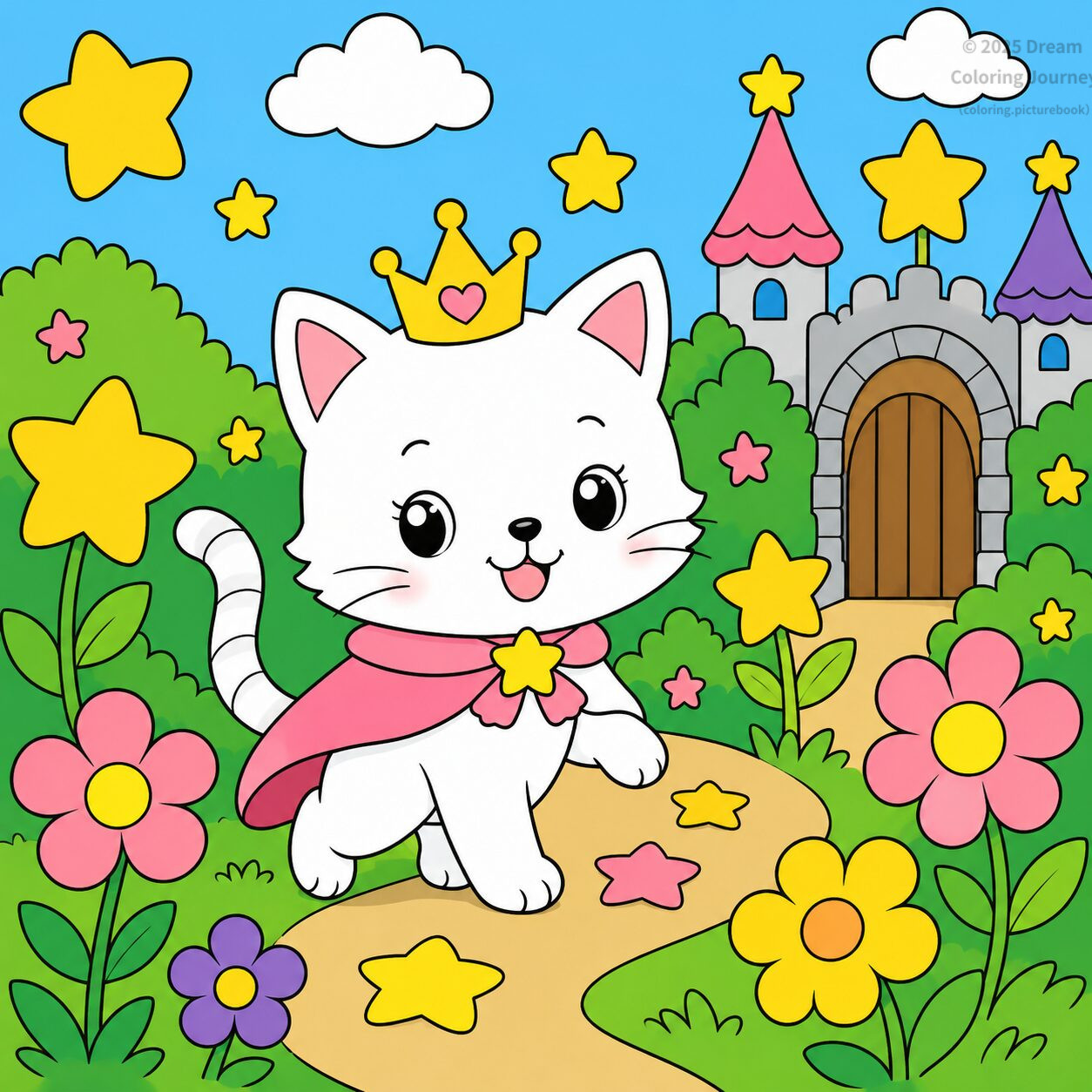5. 星の庭にいるねこのお姫さま